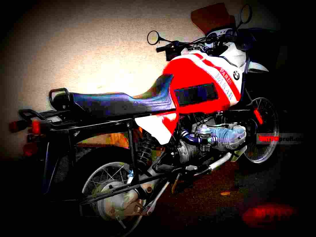 BMW R 100 GS 1990 4 motorbike A4 Photo Print