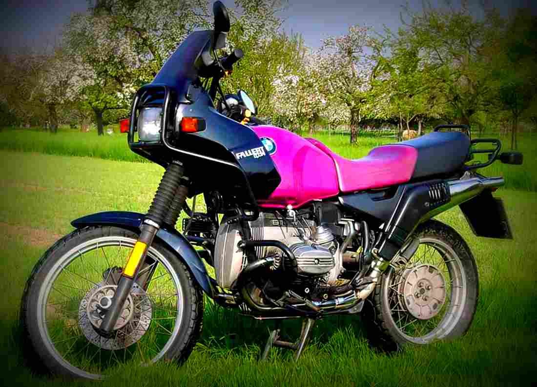 BMW R 100 GS 1991 3 motorbike A4 Photo Print
