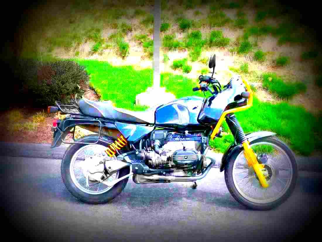 BMW R 100 GS 1992 1 motorbike A4 Photo Print