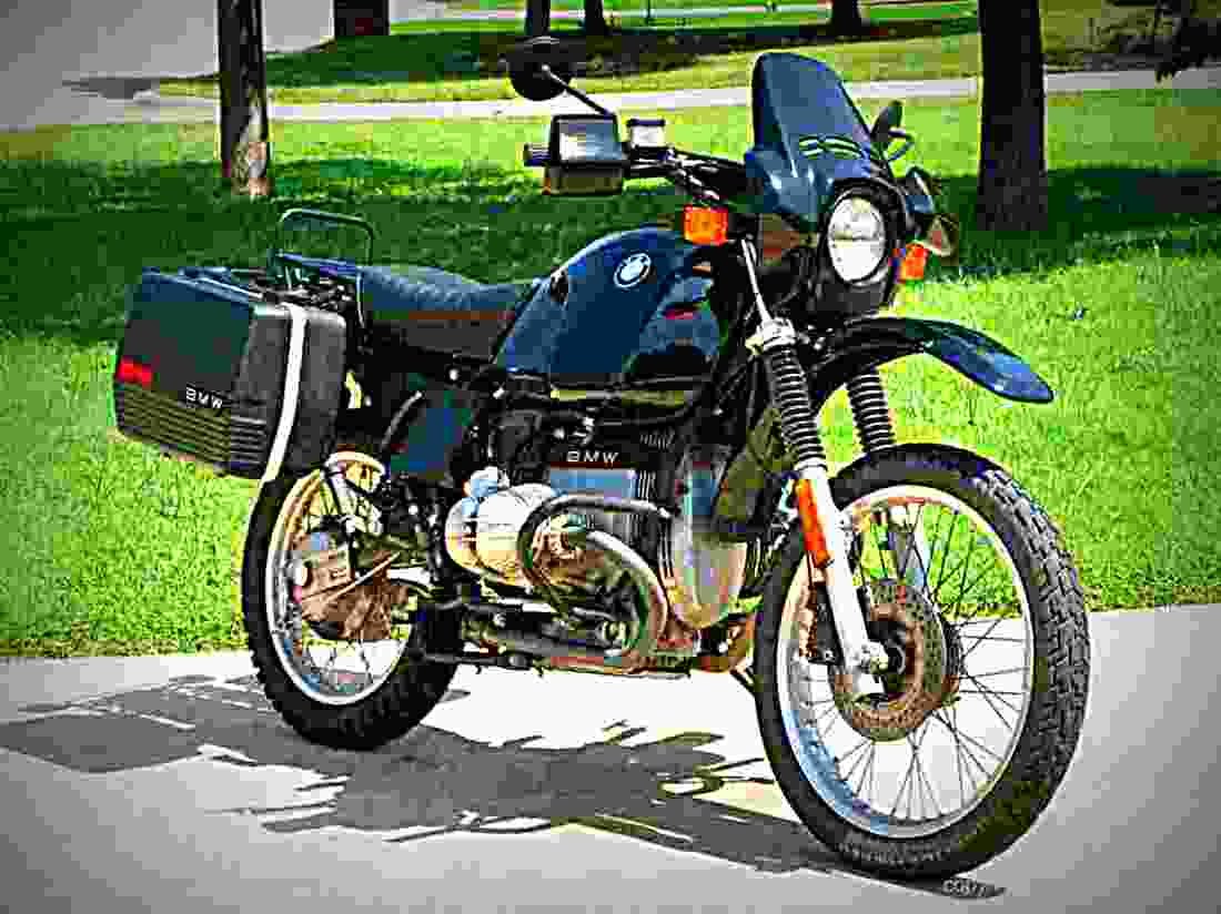BMW R 100 GS 1992 6 motorbike A4 Photo Print