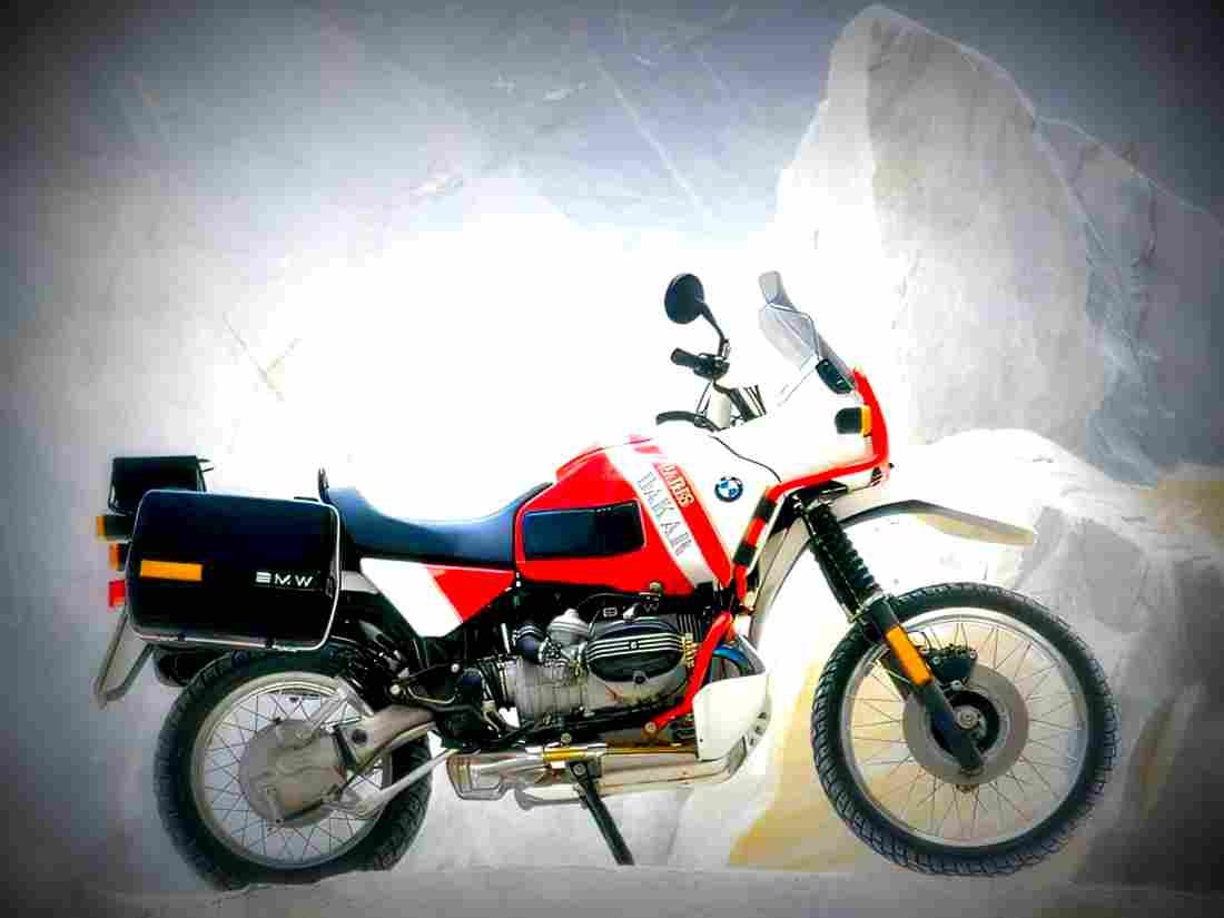 BMW R 100 GS 1993 3 motorbike A4 Photo Print