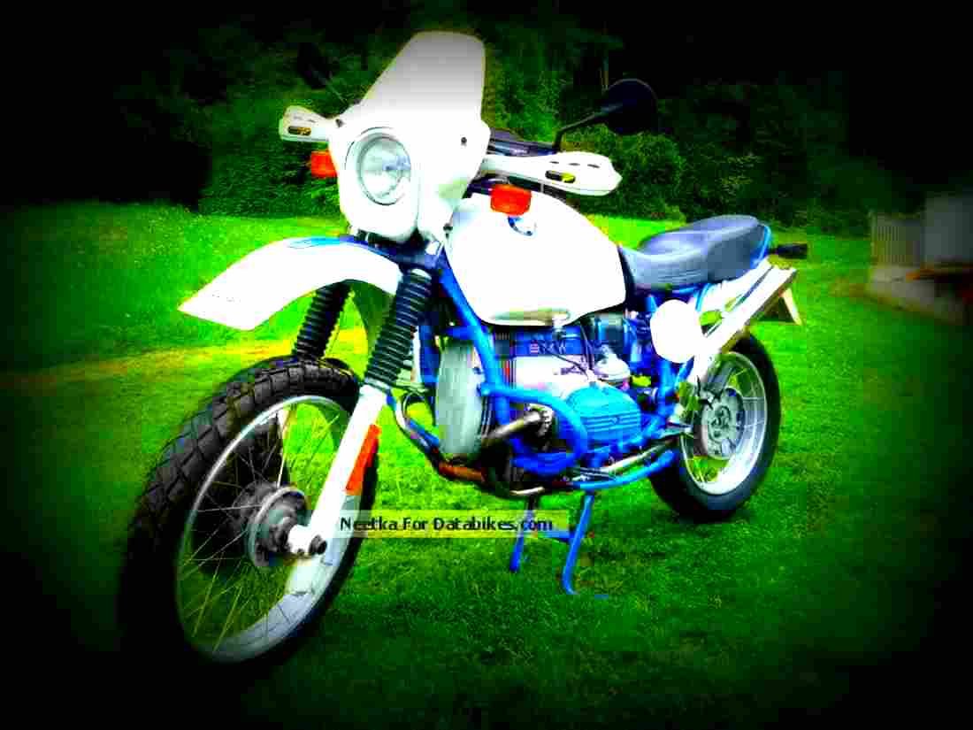 BMW R 100 GS PD Classic 1996 6 motorbike A4 Photo Print