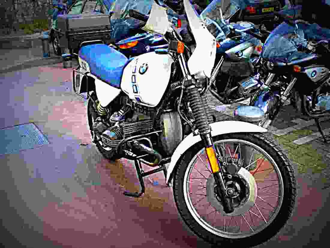 BMW R 100 GS Paris Dakar 1989 2 motorbike A4 Photo Print