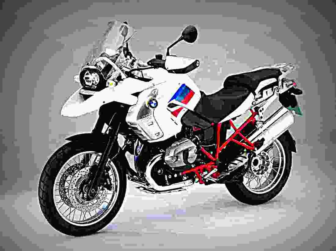 BMW R 100 GS Paris Dakar 1990 6 motorbike A4 Photo Print