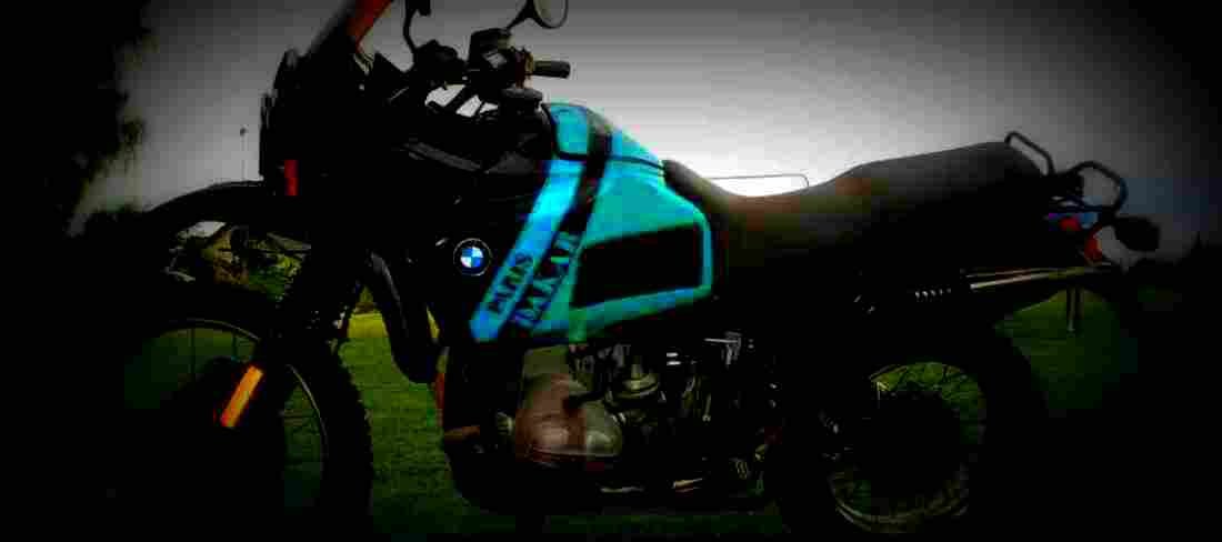 BMW R 100 GS Paris Dakar 1991 1 640x284 motorbike A4 Photo Print