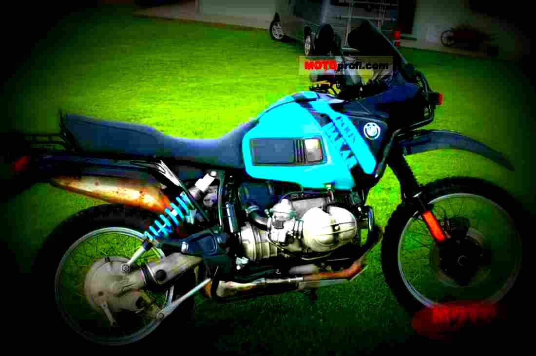 BMW R 100 GS Paris Dakar 1991 2 motorbike A4 Photo Print