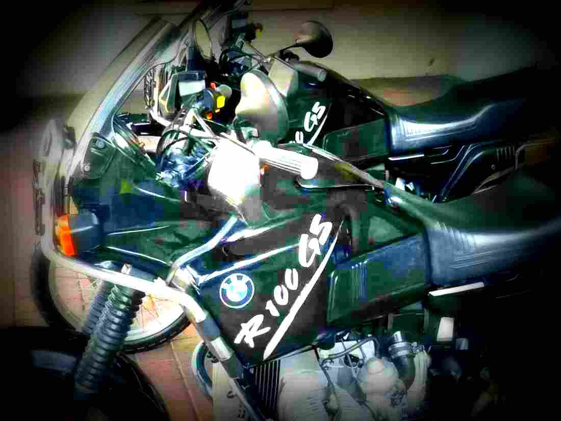 BMW R 100 GS Paris Dakar 1992 3 motorbike A4 Photo Print