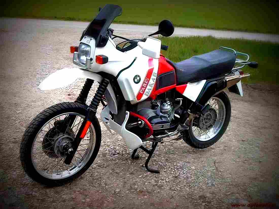 BMW R 100 GS Paris Dakar 1995 3 motorbike A4 Photo Print