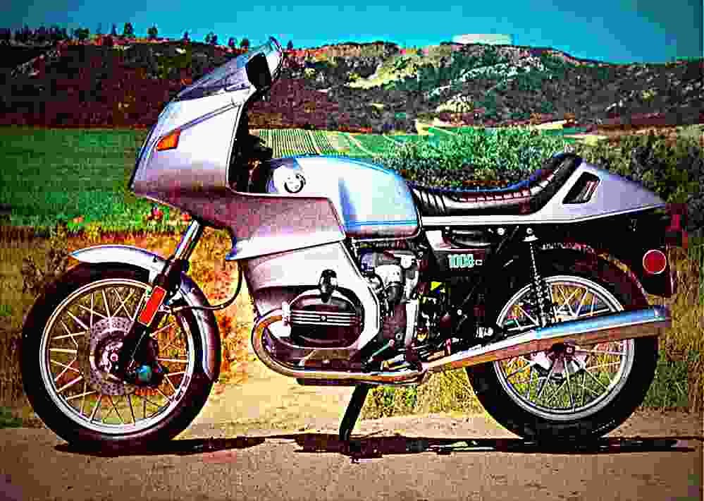 BMW R 100 RS 1976 1 motorbike A4 Photo Print
