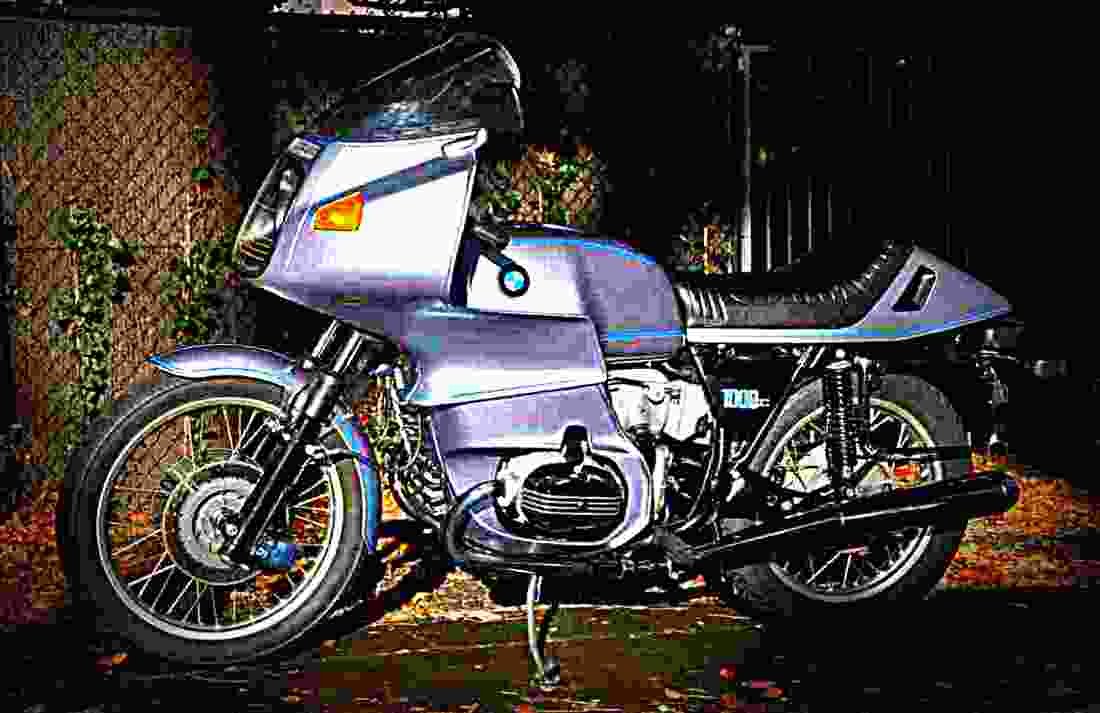 BMW R 100 RS 1977 4 motorbike A4 Photo Print