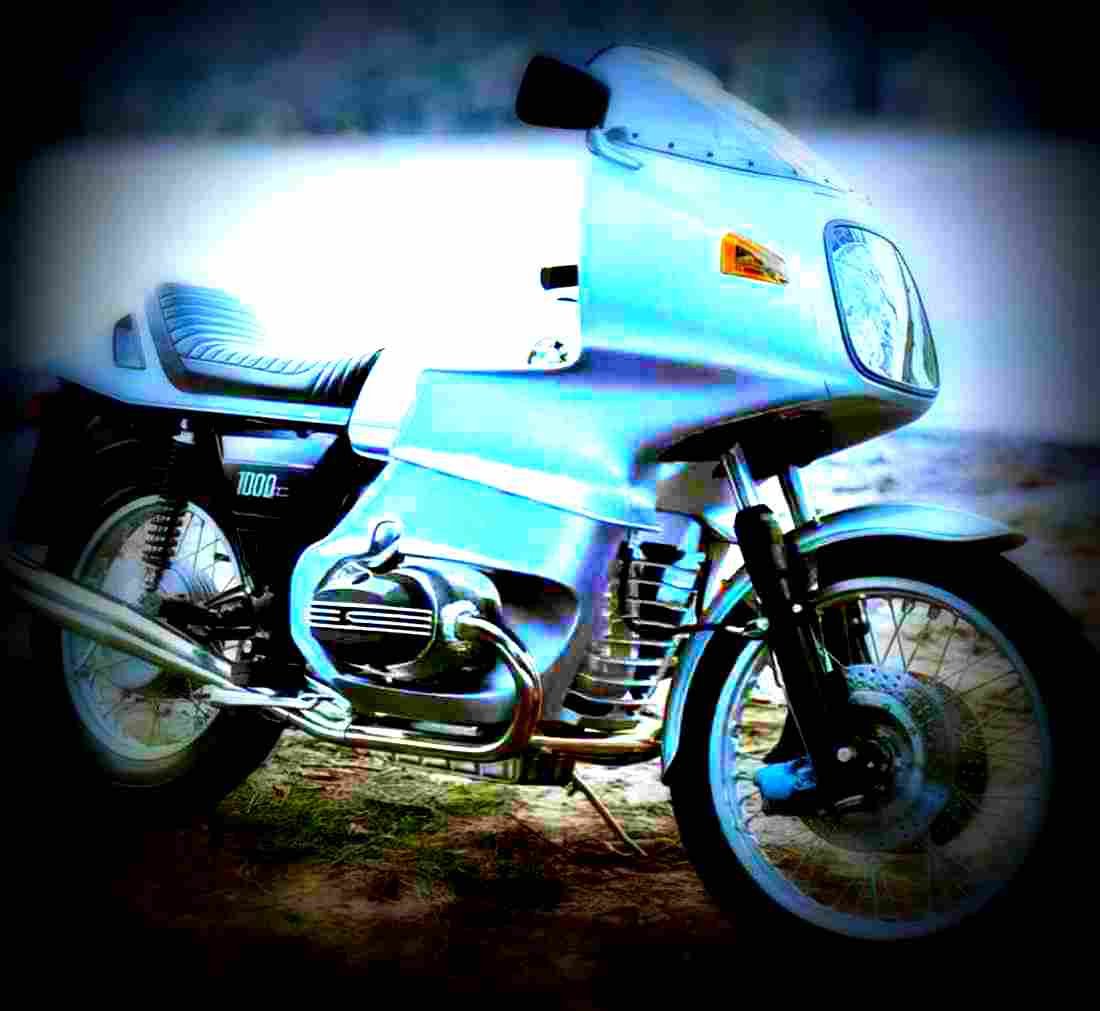 BMW R 100 RS 1977 5 motorbike A4 Photo Print