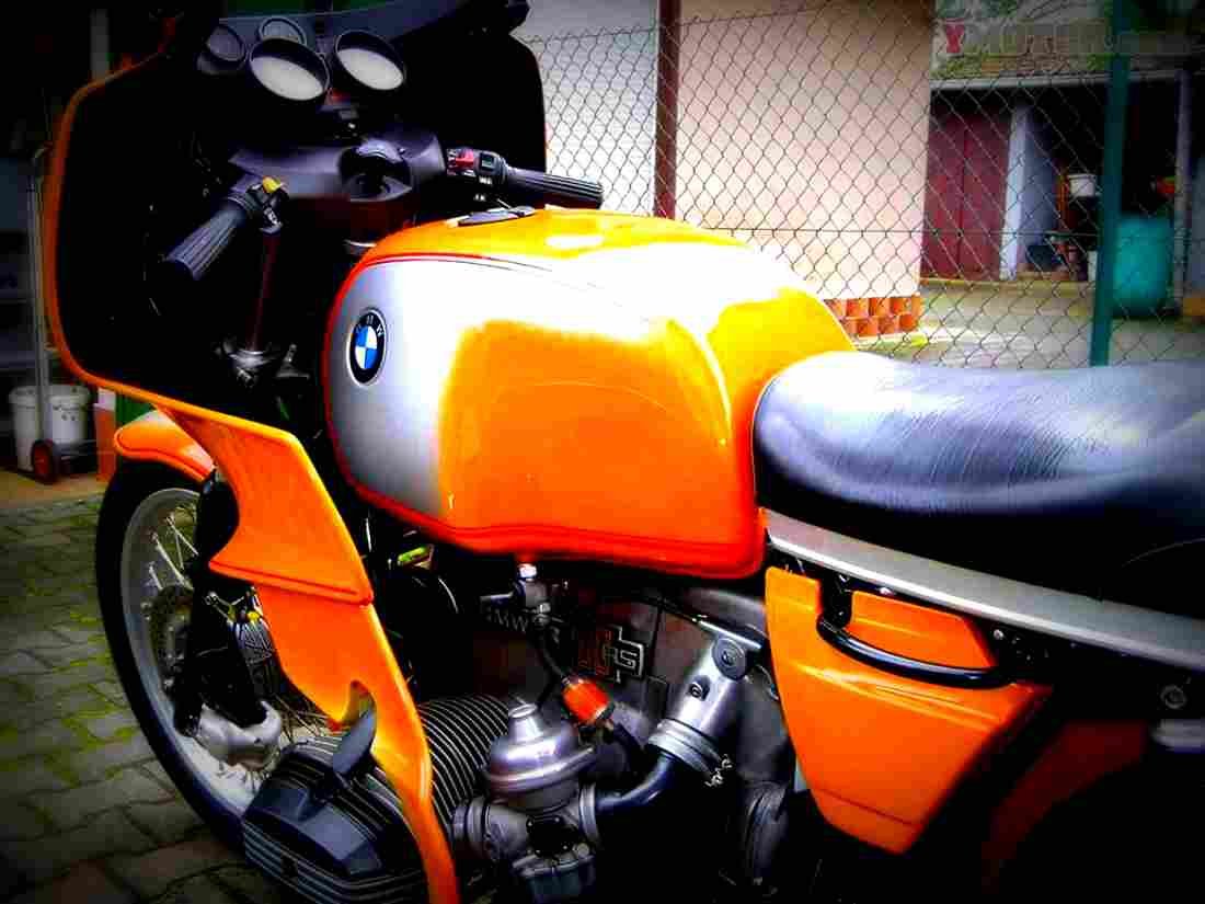 BMW R 100 RS 1980 6 motorbike A4 Photo Print
