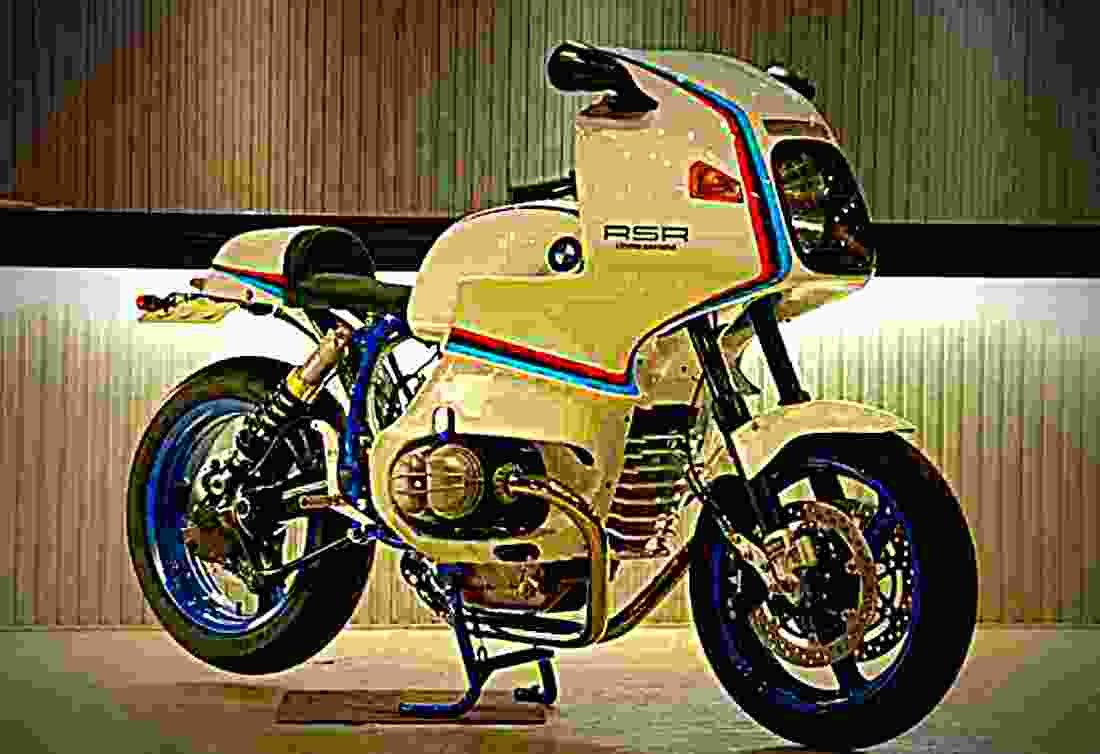 BMW R 100 RS 1986 6 motorbike A4 Photo Print