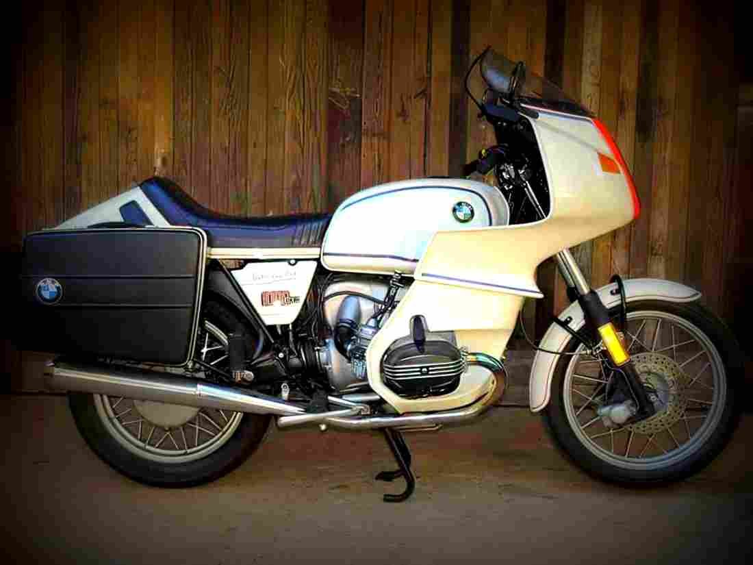 BMW R 100 RS 1987 6 motorbike A4 Photo Print