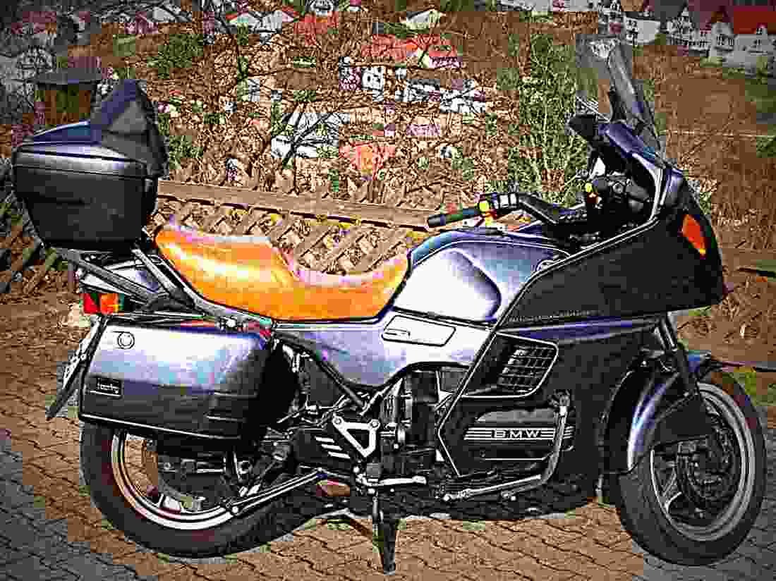 BMW R 100 RS 1988 6 motorbike A4 Photo Print