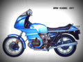 BMW R 100 RS 1989 6 motorbike A4 Photo Print