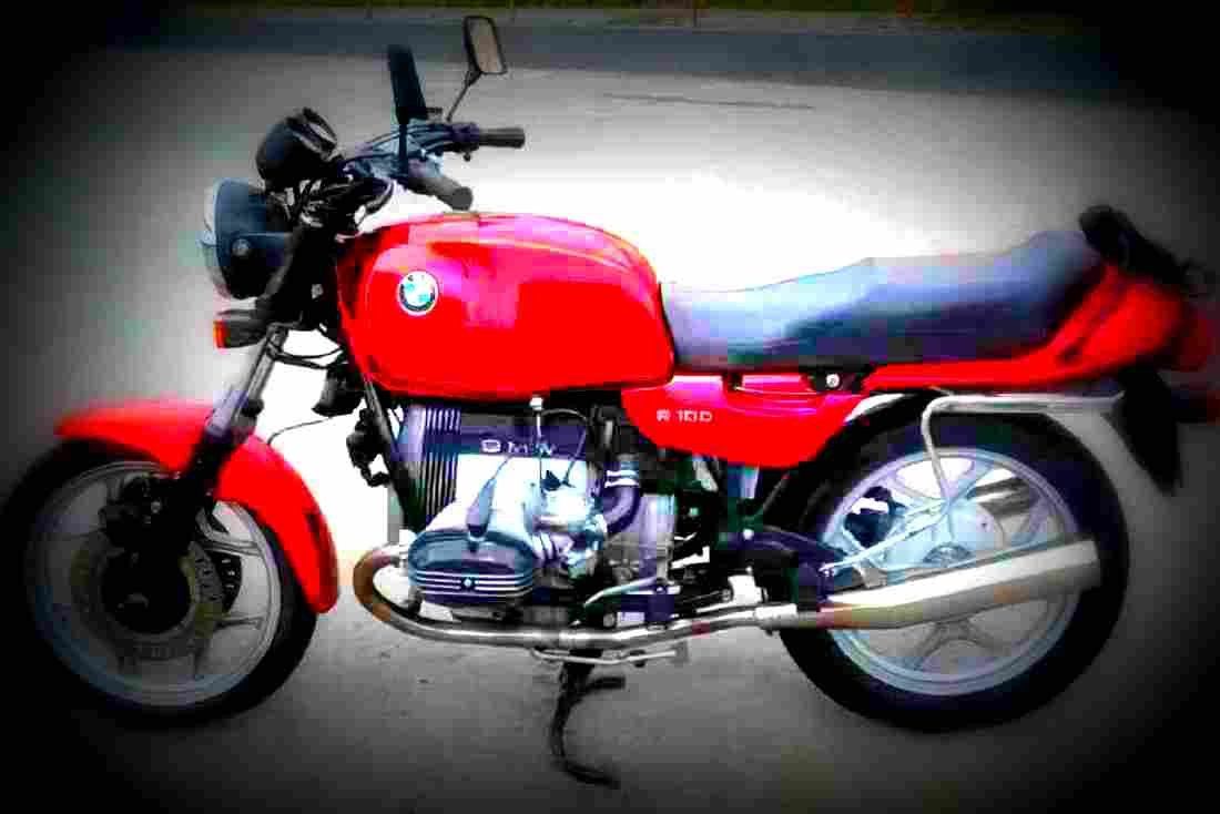 BMW R 100 RT 1988 3 motorbike A4 Photo Print