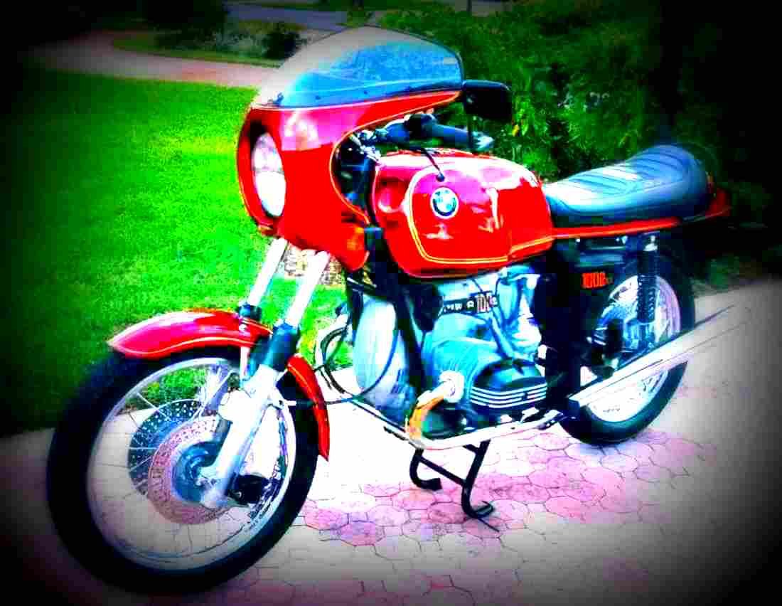 BMW R 100 S 1977 6 motorbike A4 Photo Print