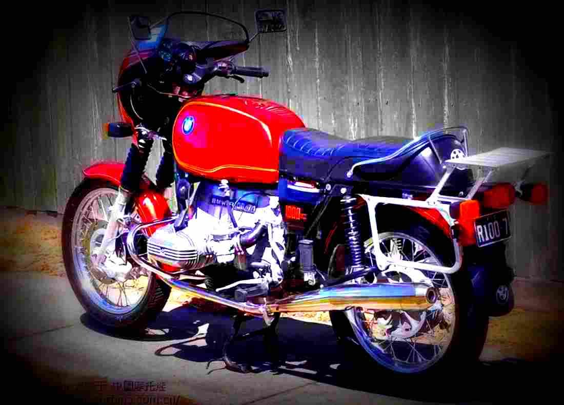 BMW R 100 S 1979 6 motorbike A4 Photo Print