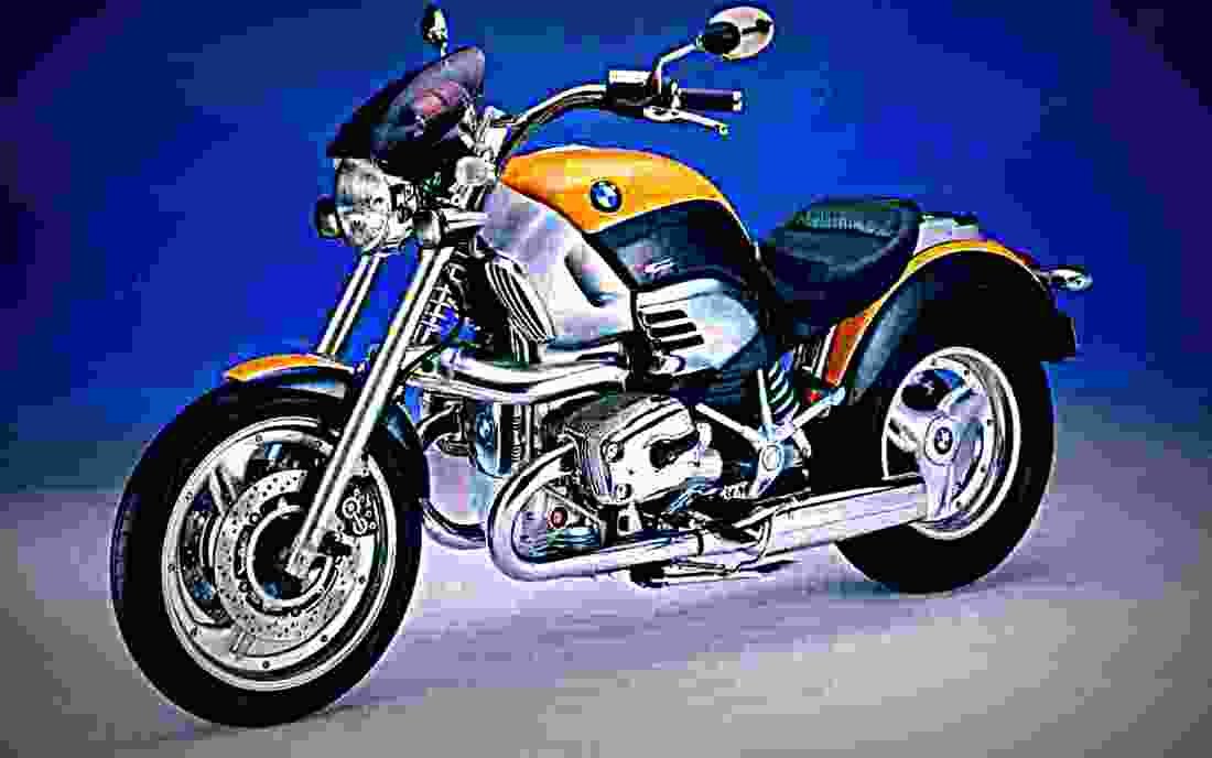BMW R 1100 R 2001 3 motorbike A4 Photo Print