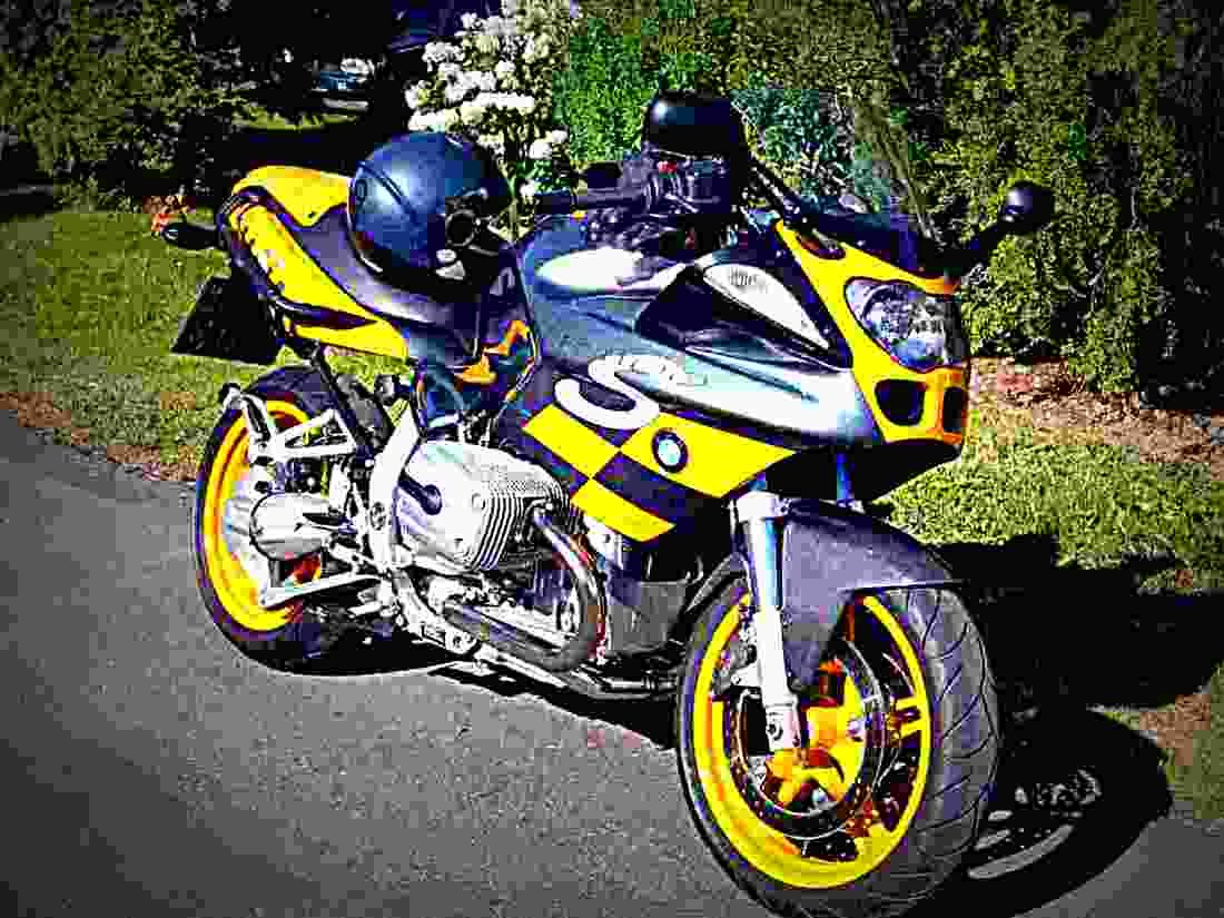 BMW R 1100 S 2001 6 motorbike A4 Photo Print