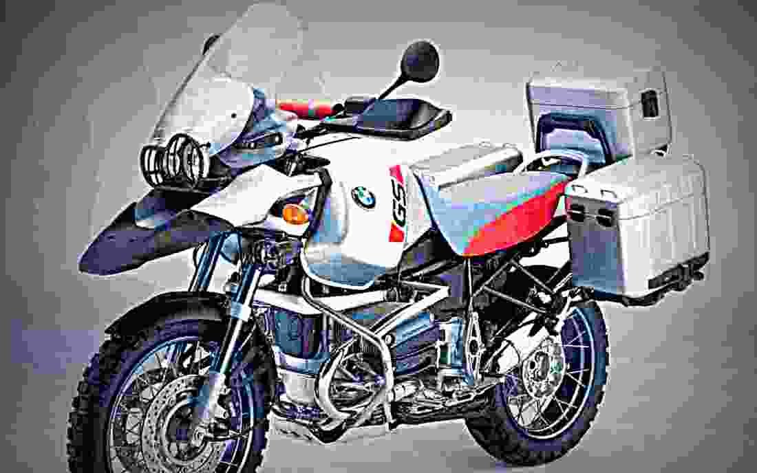 BMW R 1150 GS 2001 1 motorbike A4 Photo Print