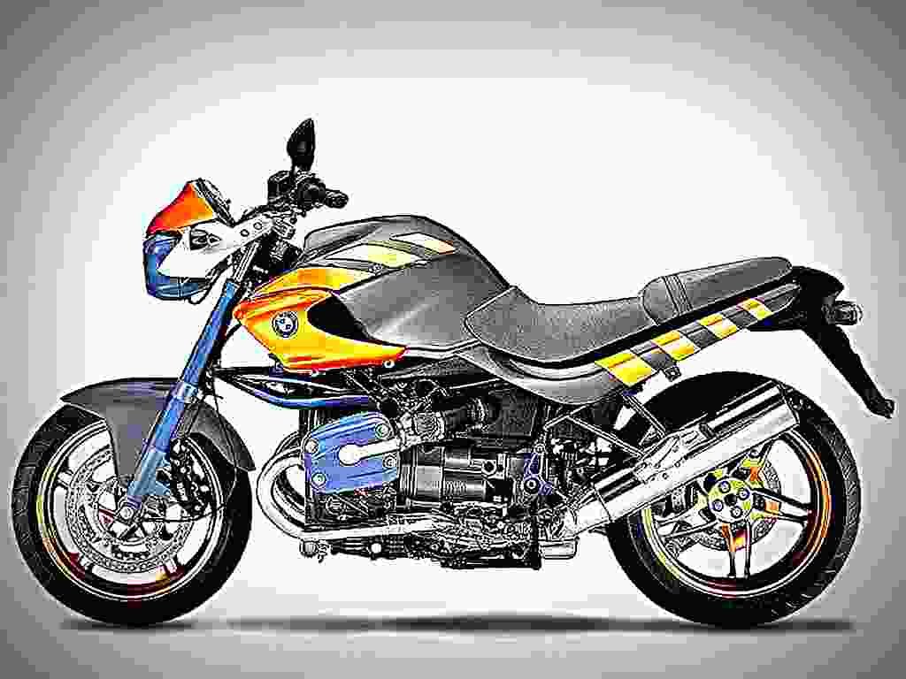 BMW R 1150 R Rockster 2003 3 motorbike A4 Photo Print