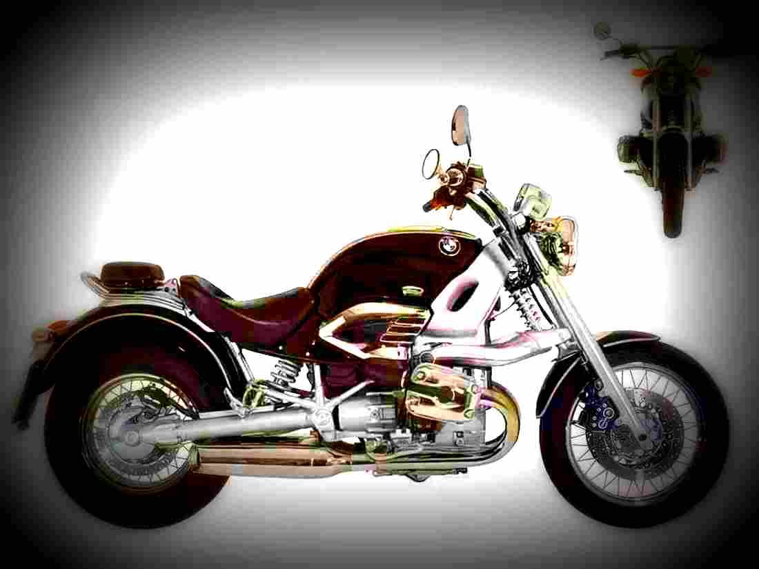 BMW R 1200 C 1999 2 motorbike A4 Photo Print
