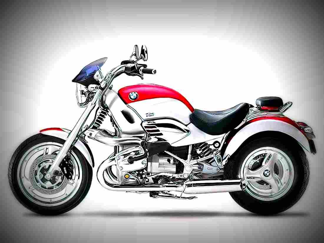 BMW R 1200 C 2003 3 motorbike A4 Photo Print
