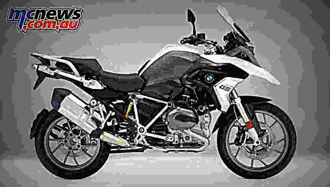 BMW R 1200 GS 2017 2 motorbike A4 Photo Print