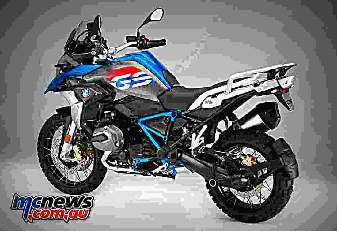 BMW R 1200 GS 2017 4 motorbike A4 Photo Print