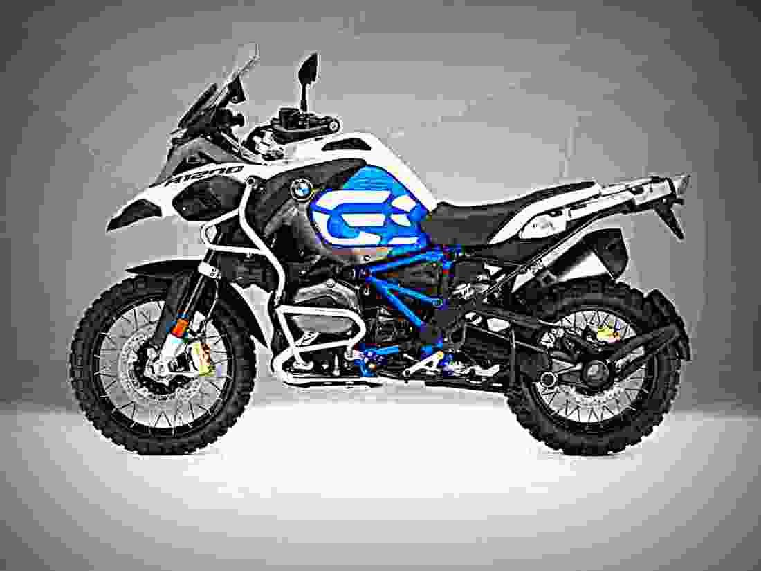 BMW R 1200 GS 2018 3 motorbike A4 Photo Print