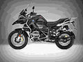BMW R 1200 GS TE 2018 4 motorbike A4 Photo Print