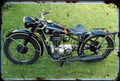 BMW R 23 aged A4 Photo Print