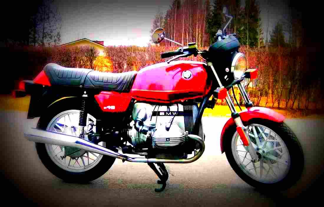 BMW R 45 1983 3 motorbike A4 Photo Print