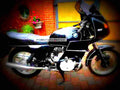 BMW R 45 (reduced effect) 1980 1 motorbike A4 Photo Print