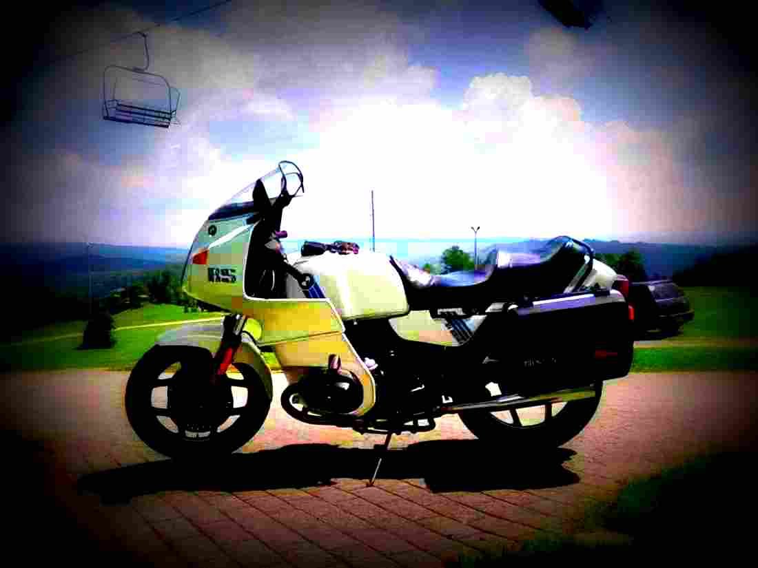BMW R 45 (reduced effect) 1980 4 motorbike A4 Photo Print