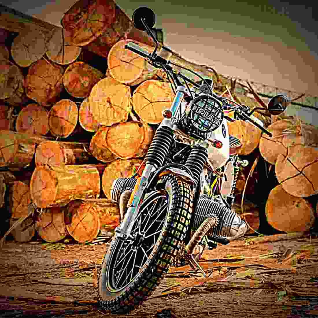 BMW R 45 (reduced effect) 1982 1 motorbike A4 Photo Print