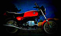 BMW R 45 (reduced effect) 1982 3 motorbike A4 Photo Print