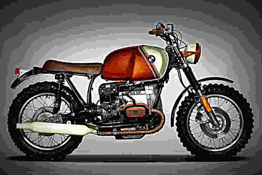 BMW R 45 (reduced effect) 1983 5 motorbike A4 Photo Print