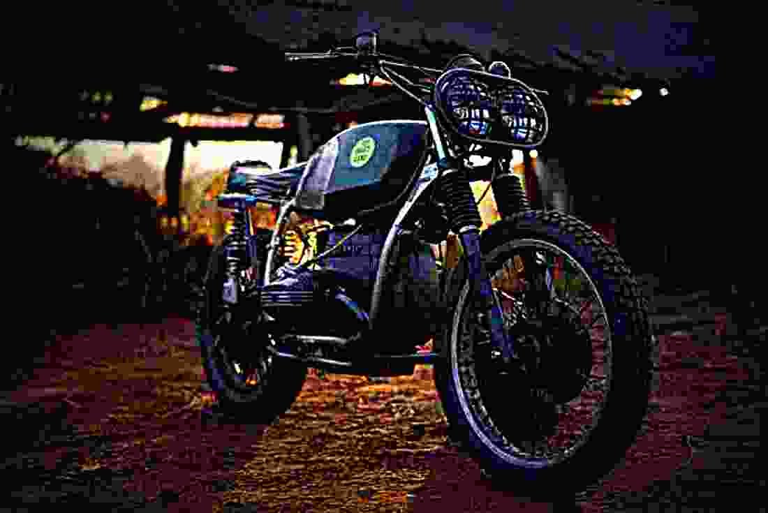 BMW R 45 (reduced effect) 1983 6 motorbike A4 Photo Print