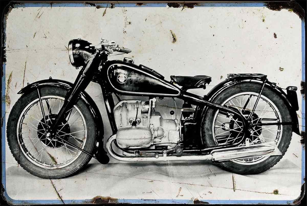 BMW R 5 aged A4 Photo Print