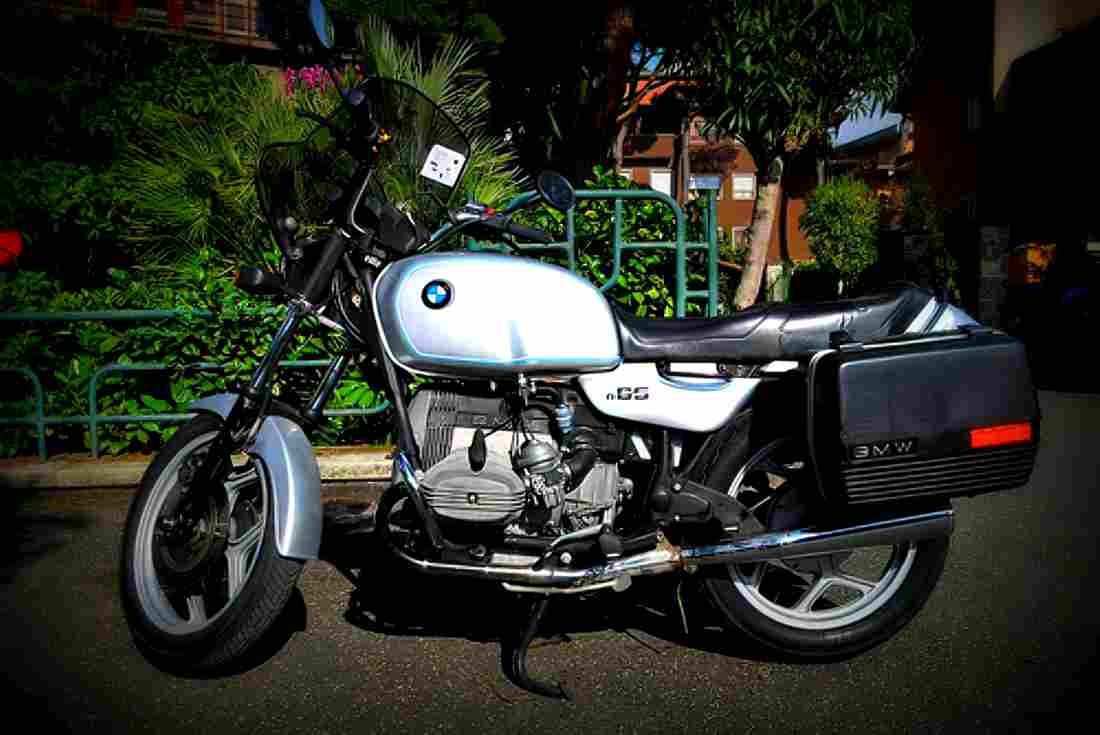 BMW R 65 1989 4 motorbike A4 Photo Print