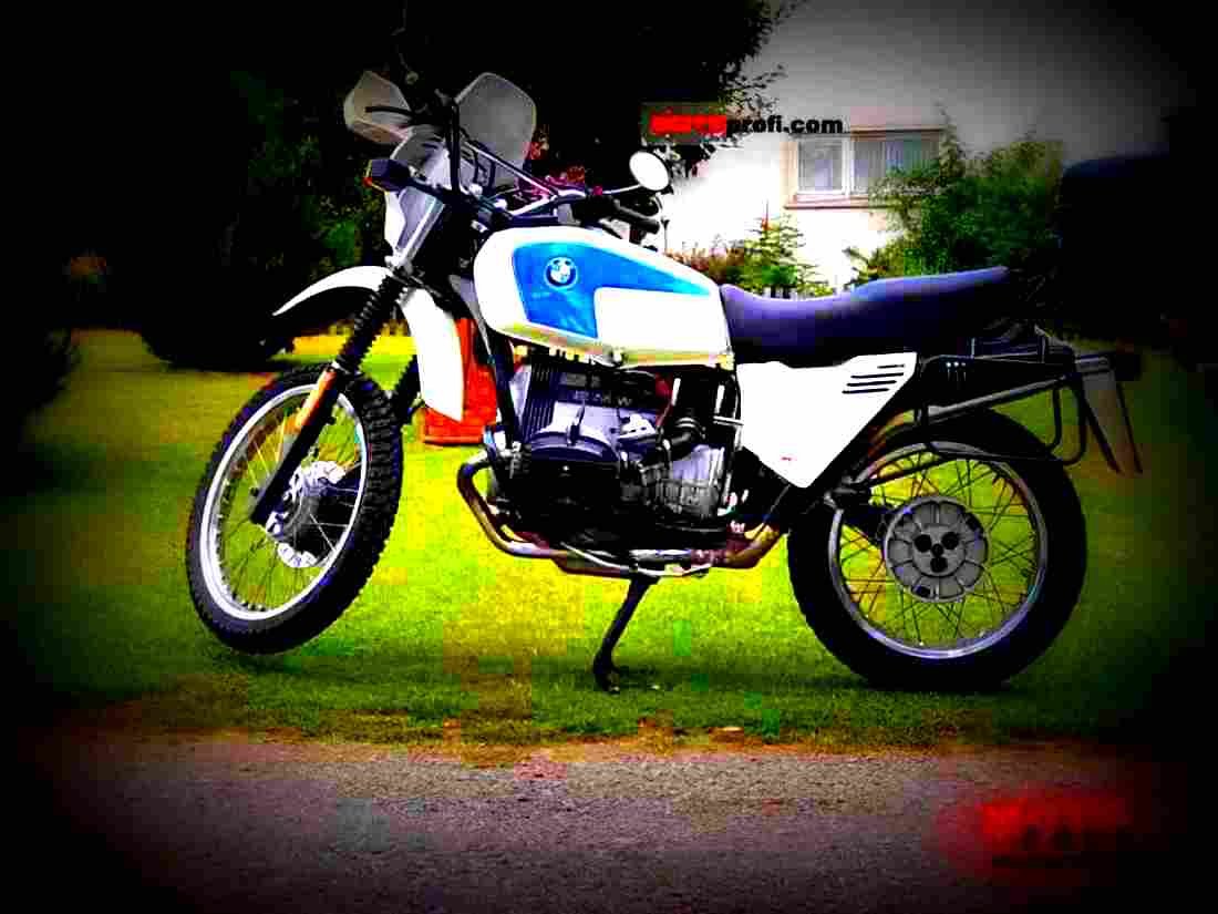 BMW R 65 GS 1988 3 motorbike A4 Photo Print