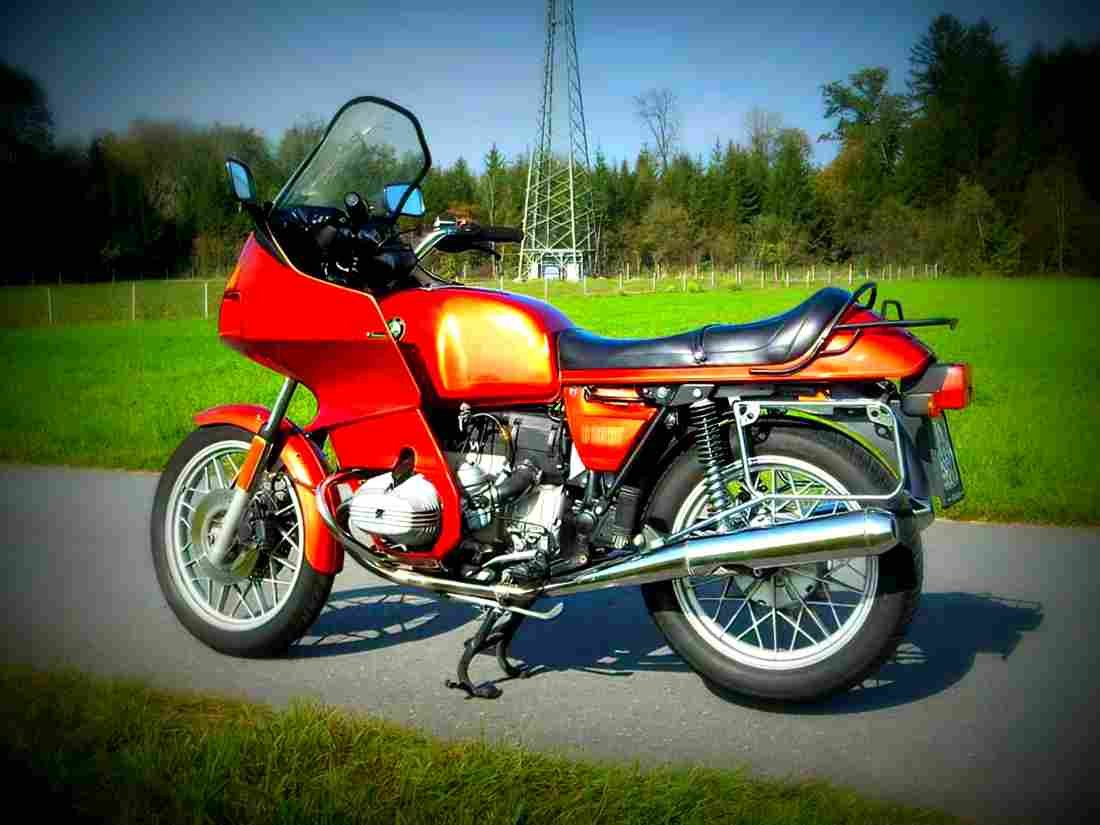 BMW R 80 1990 1 motorbike A4 Photo Print