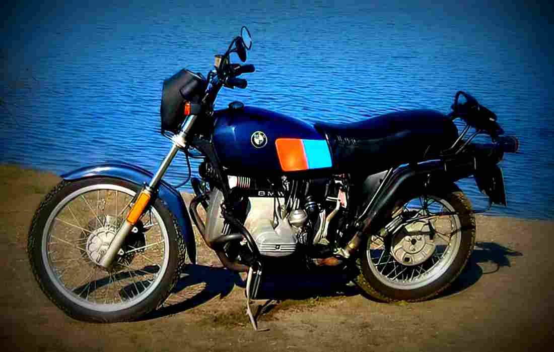 BMW R 80 1990 2 motorbike A4 Photo Print