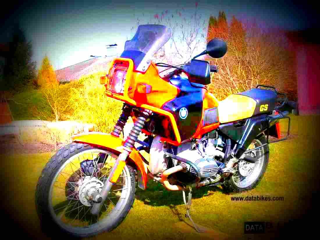 BMW R 80 GS 1989 2 motorbike A4 Photo Print