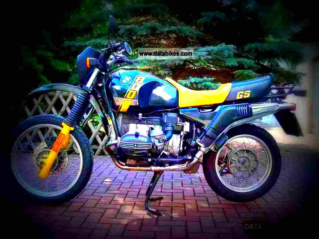 BMW R 80 GS 1989 4 motorbike A4 Photo Print