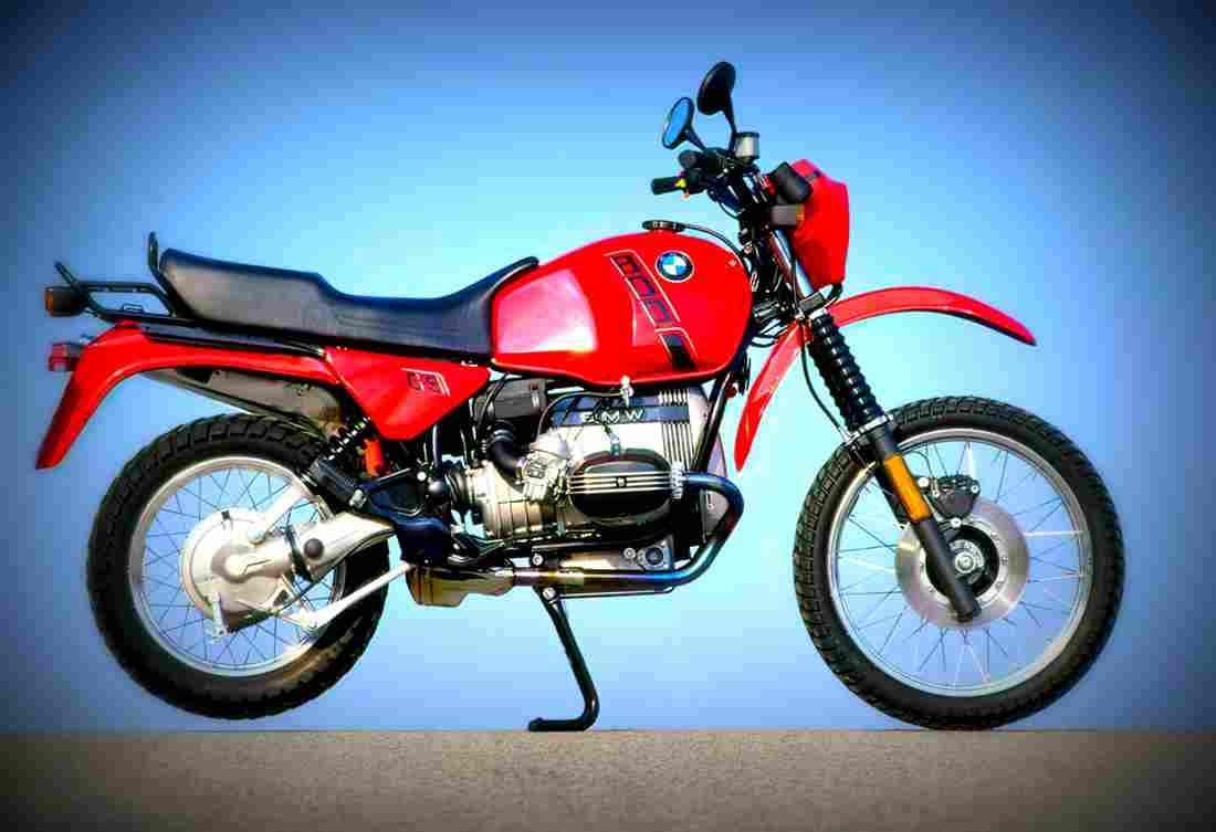 BMW R 80 GS 1990 3 motorbike A4 Photo Print