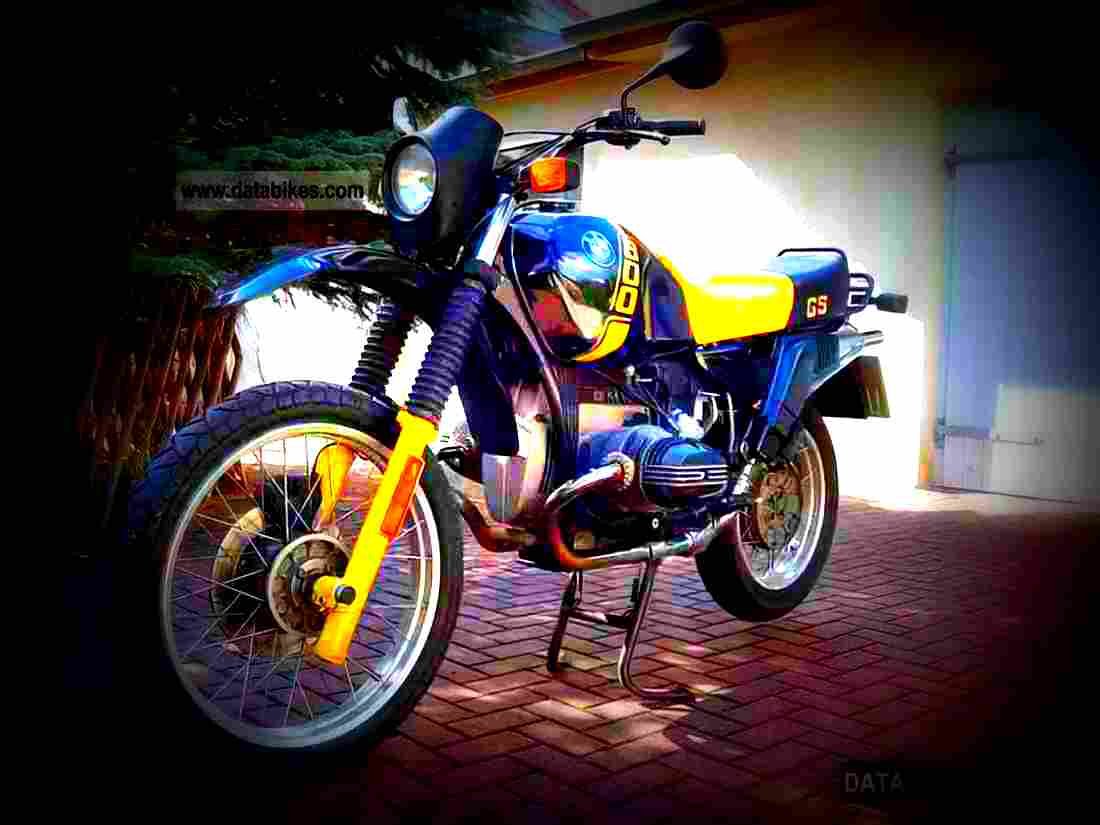 BMW R 80 GS 1992 5 motorbike A4 Photo Print